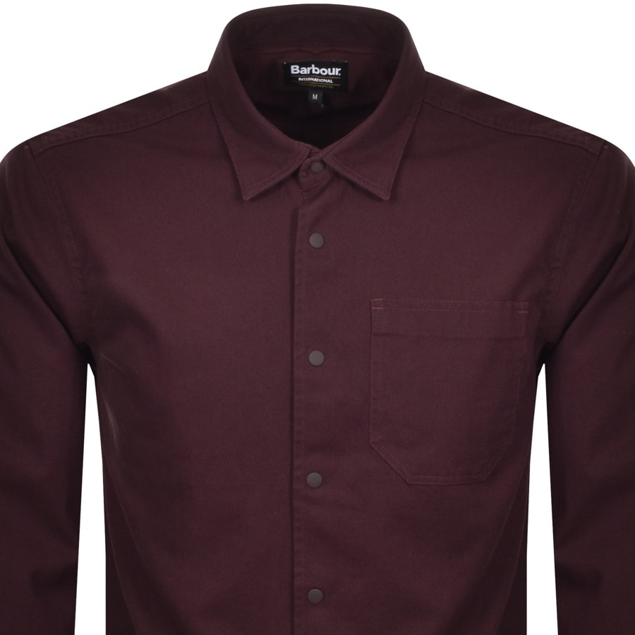 Alternative Image for ProductBarbour International Patch Overshirt Burgundy2